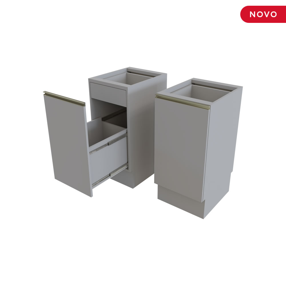 Balcão 40cm c/ gavetão e gaveta int.